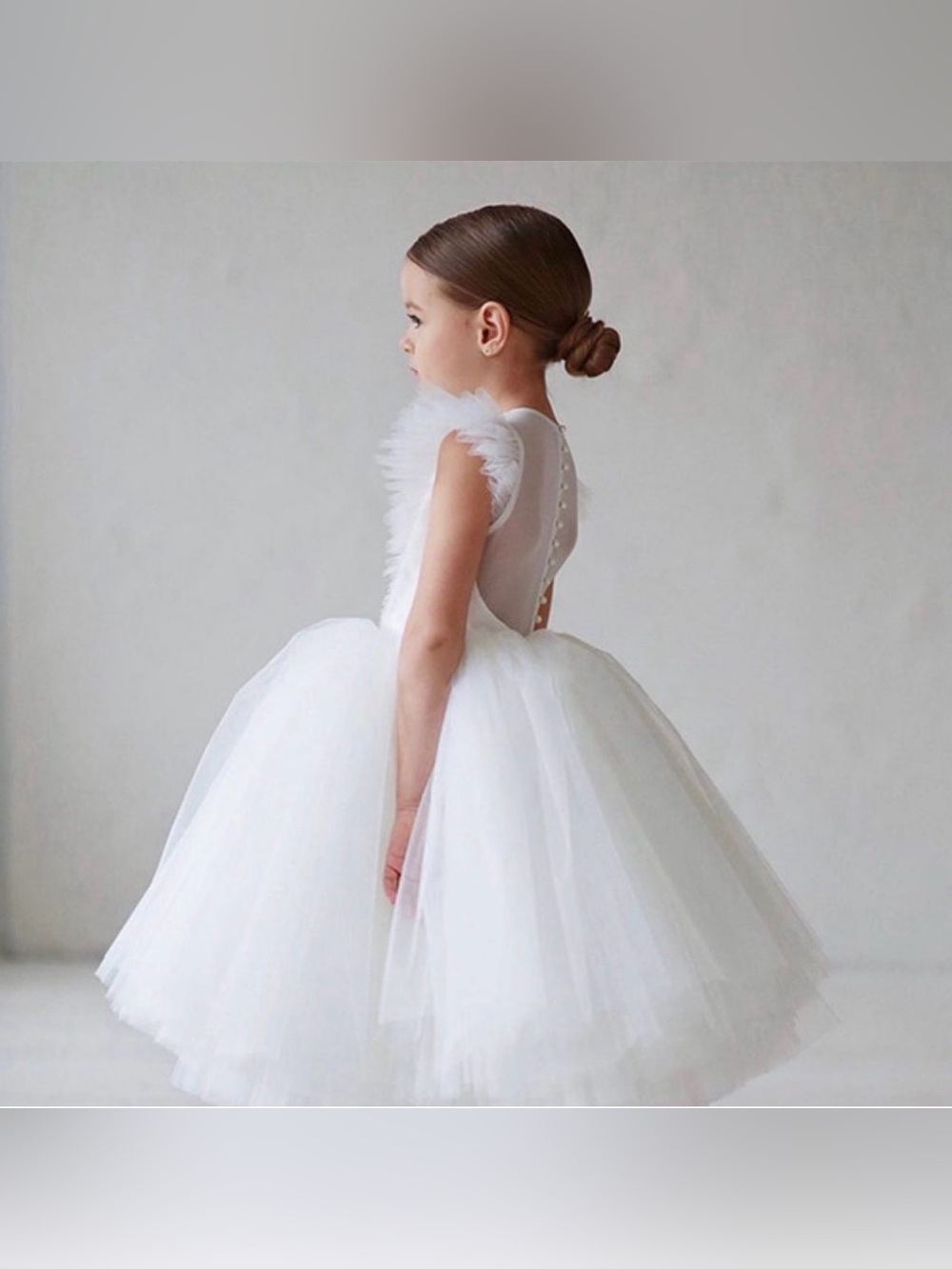 Ivory Tulle Princess Dance Dress for Kids
